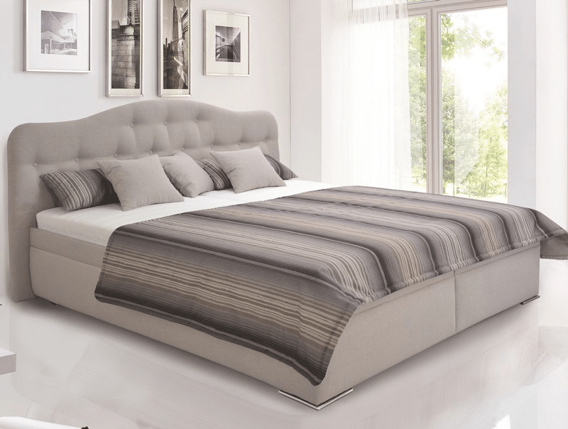 Asko Postel Artena 180x200 cm, světle šedá tkanina