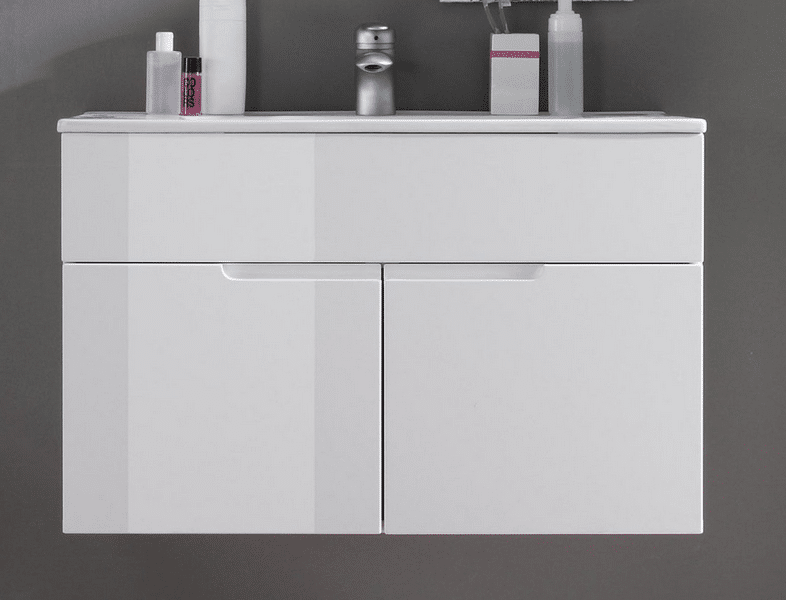 Asko Koupelnová skříňka s umyvadlem Spice, lesklá bílá