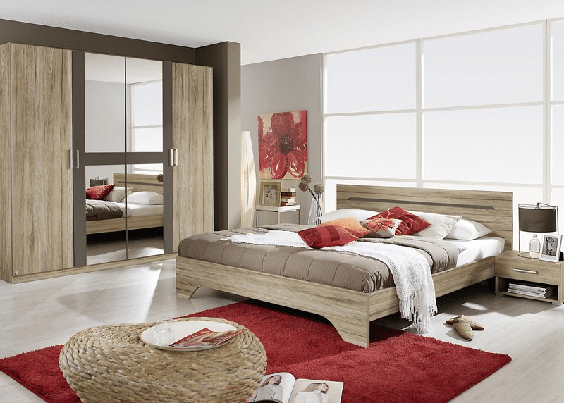 Asko Sestava ložnice Rubi, dub san remo/šedá