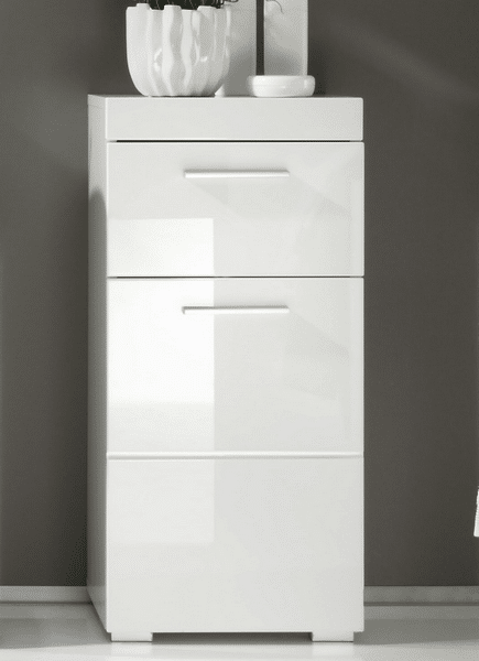 Asko Koupelnová stojací skříňka Amanda 802, lesklá bílá