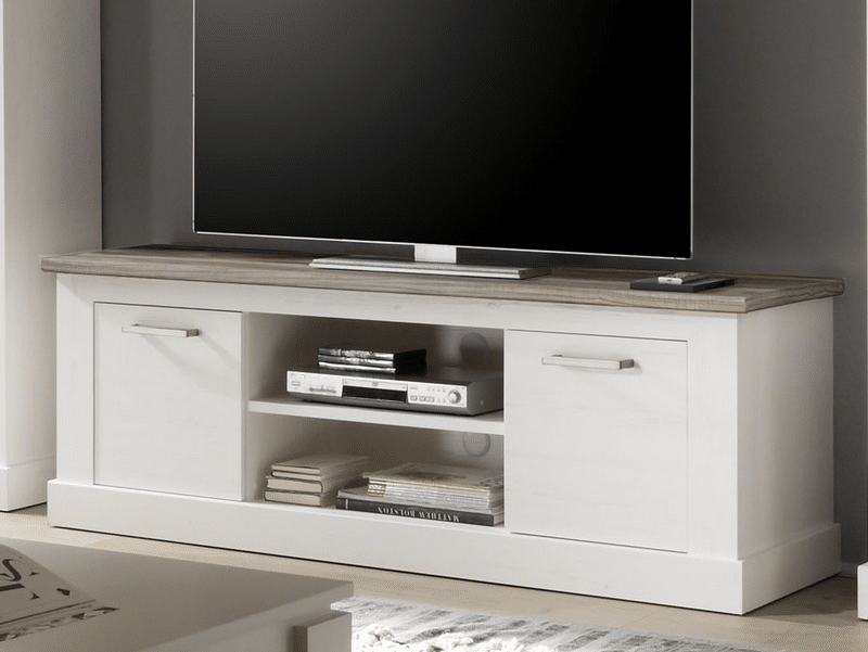 Asko TV komoda Toronto, bělená pinie/pískový dub
