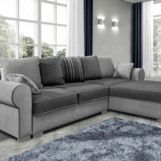 Asko Rohová sedací souprava Bern, světlá šedá/šedá/vzor