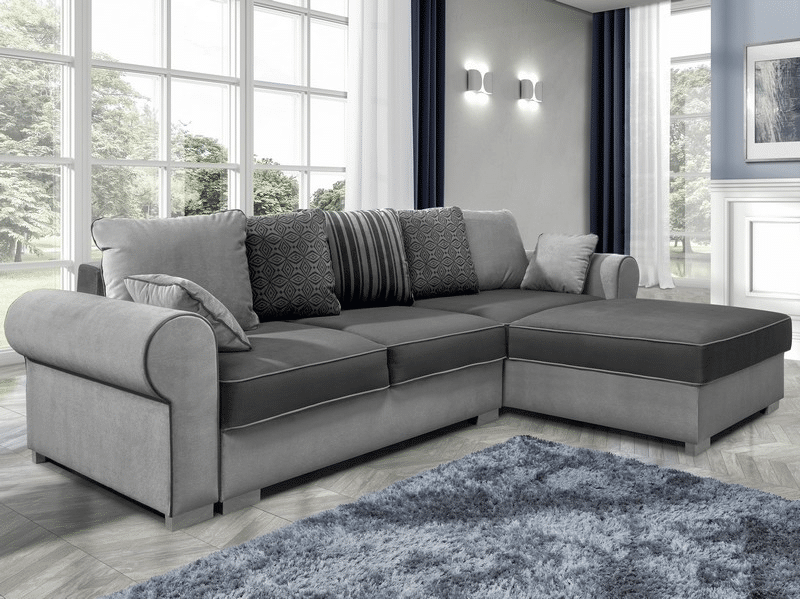 Asko Rohová sedací souprava Bern, světlá šedá/šedá/vzor