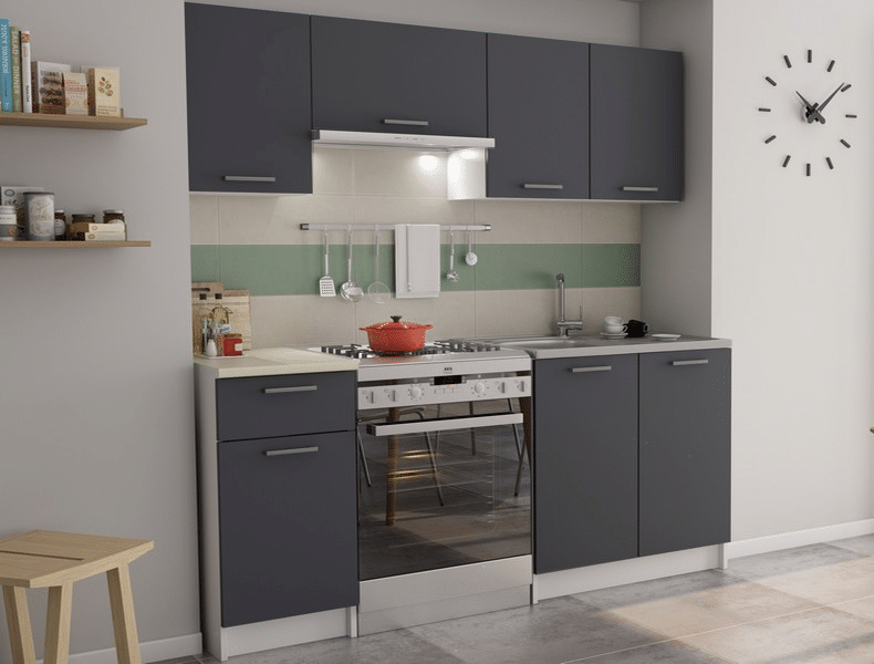 Asko Kuchyňský blok Irma, bílá/grafitově šedá