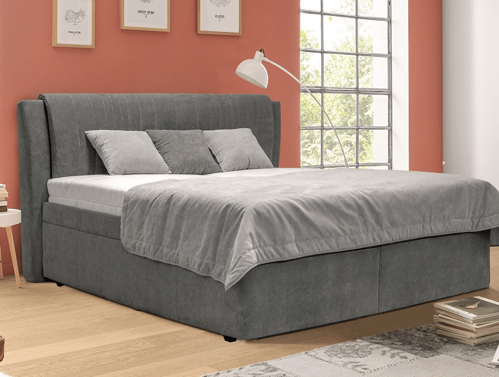 Asko Postel Misty 160x200 cm, šedá látka