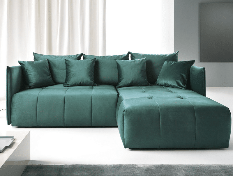 Asko Rohová sedací souprava Magic, tmavě zelená látka