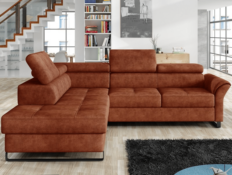 Asko Rohová sedací souprava Avanti 2OTKL-2FR, rezavá látka