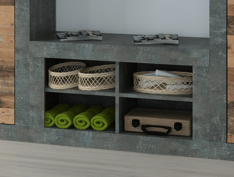 Asko Botník Askon 50, tmavý beton