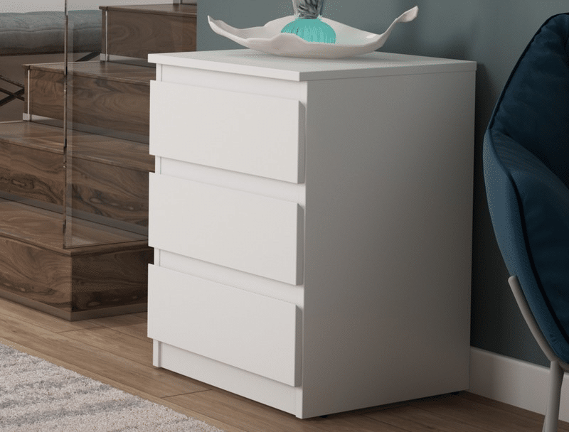 Asko Skříňka/vysoký noční stolek Carlos 403S, bílá