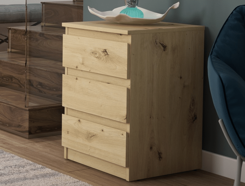 Asko Skříňka/vysoký noční stolek Carlos 403S, dub artisan