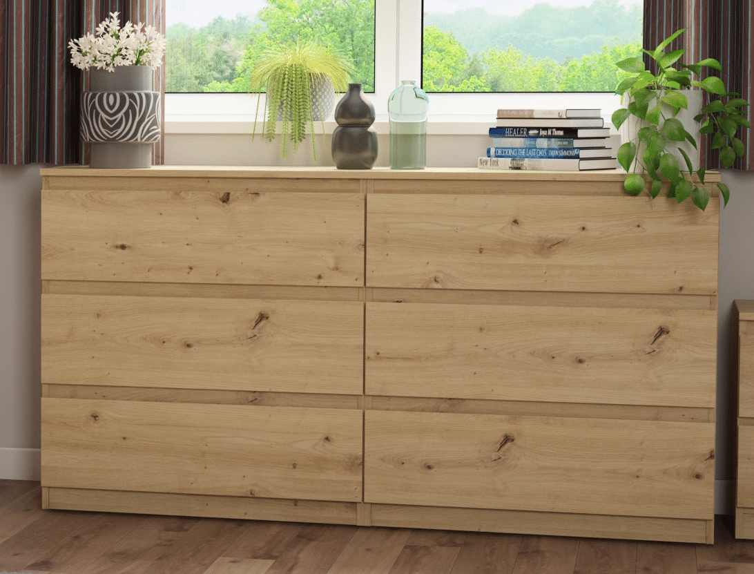 Asko Široká komoda Carlos, dub artisan, 150 cm