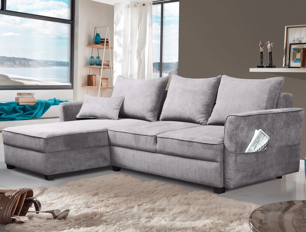 Asko Rohová sedací souprava Livorno, světle šedá látka