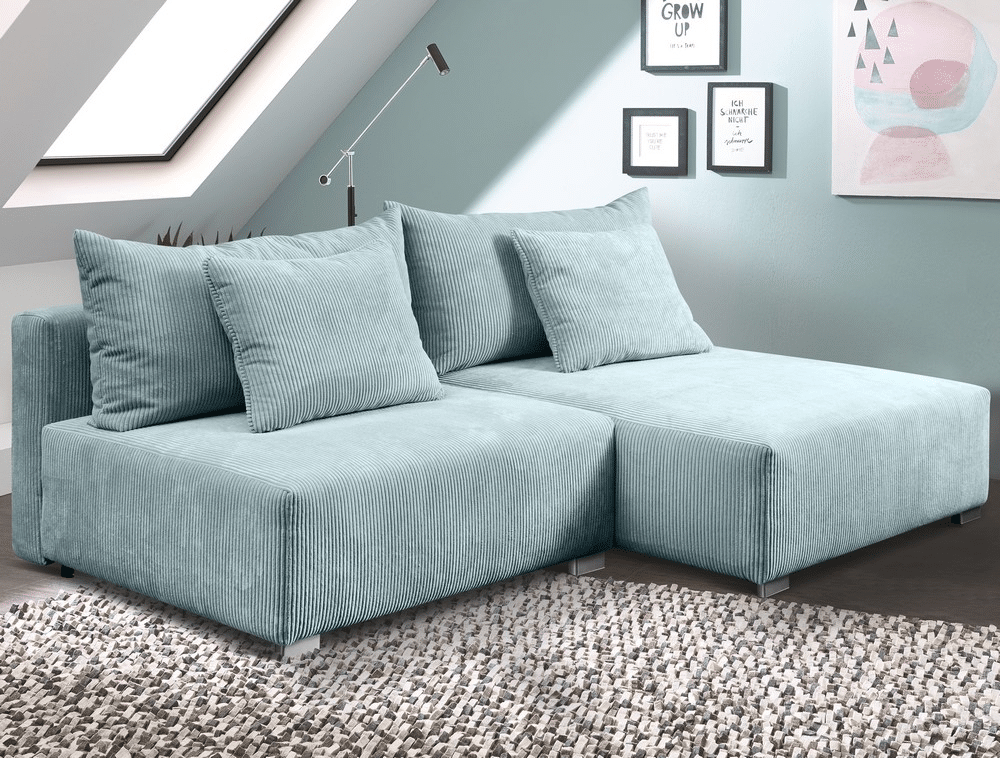 Asko Rohová sedací souprava Alcamo, mentolově-zelená látka
