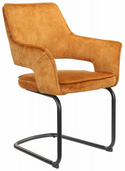 Asko Jídelní židle Hudson, žlutá látka