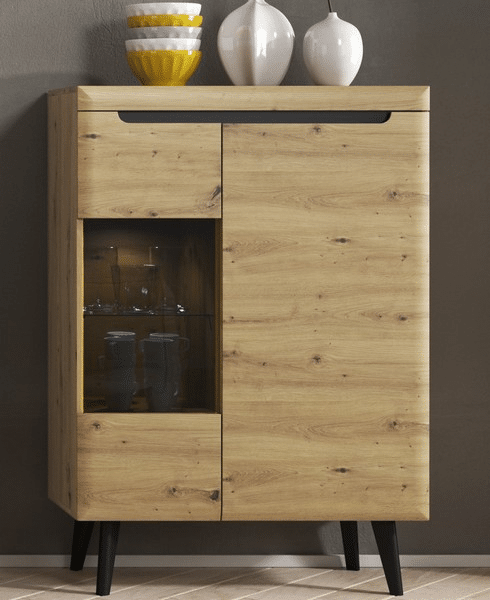Asko Nízká vitrína Nordi, dub artisan
