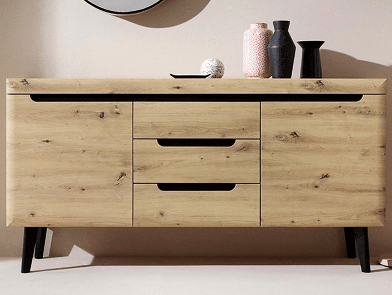 Asko Široká komoda Nordi, dub artisan