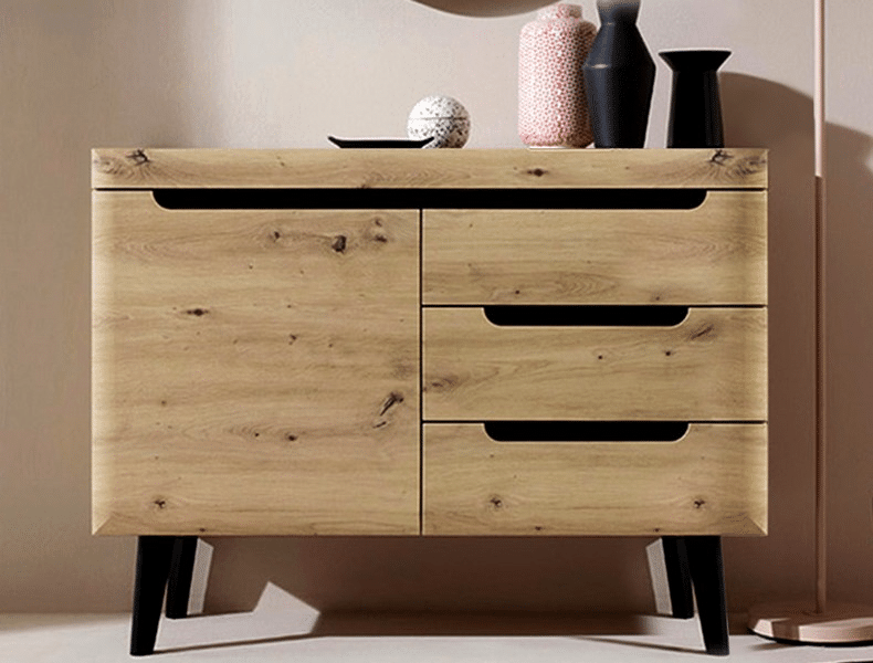 Asko Komoda se šuplíky Nordi, dub artisan
