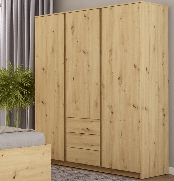 Asko Šatní skříň Carlos, dub artisan, 152 cm