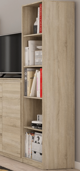 Asko Úzký regál Carlos, dub sonoma, 40 cm