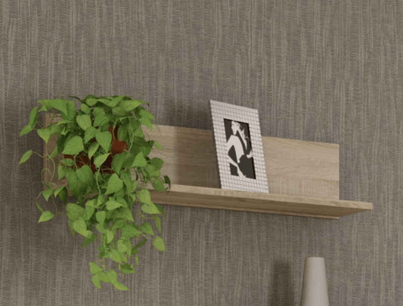 Asko Nástěnná police Carlos, dub sonoma, 75 cm