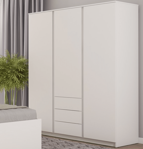 Asko Šatní skříň Carlos, bílá, 152 cm