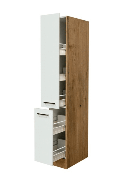 Asko Vysoká kuchyňská skříň Avila AHS30, dub lancelot/krémová, šířka 30 cm