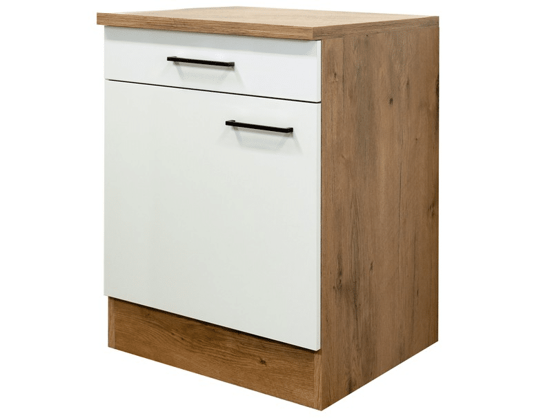 Asko Dolní kuchyňská skříňka Avila US60, dub lancelot/krémová, šířka 60 cm